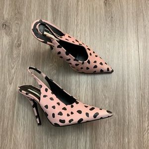 Topshop polkadot heels